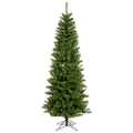7.5 ft Salem Pencil Pine Christmas Tree with Multi-Colored LED Lights H80057