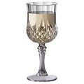 8 oz Crystal Cut Plastic Wine Glasses 48ct O5030