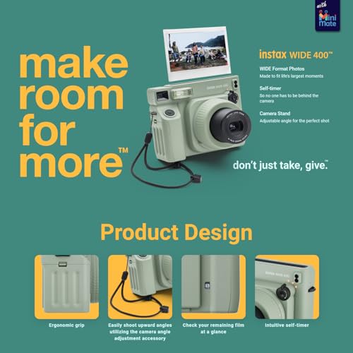 Green Instant Camera with Accessory Bundle Z1690