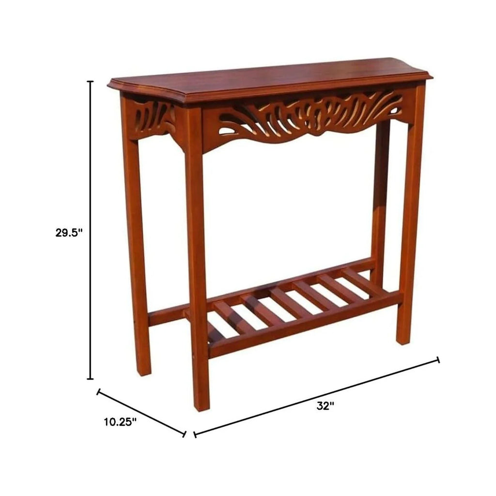 Mahogany Honey Entrance Wall Table J914134