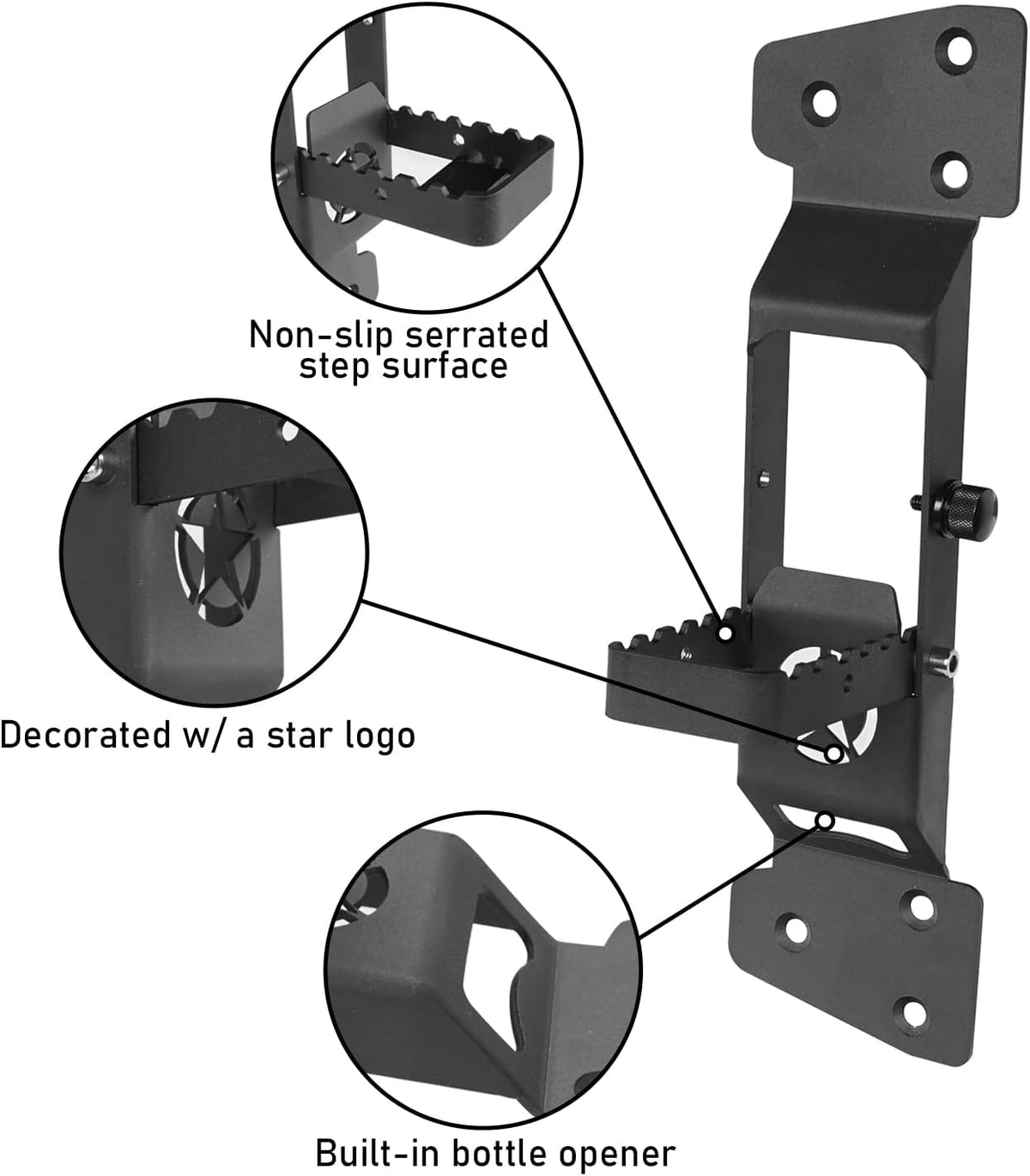 Door Hinge Step Roof Access with Bottle Opener, Pair Pack of 2 Y44297