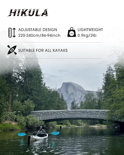 Adjustable Carbon Shaft PP Blade Kayak Paddle R31209