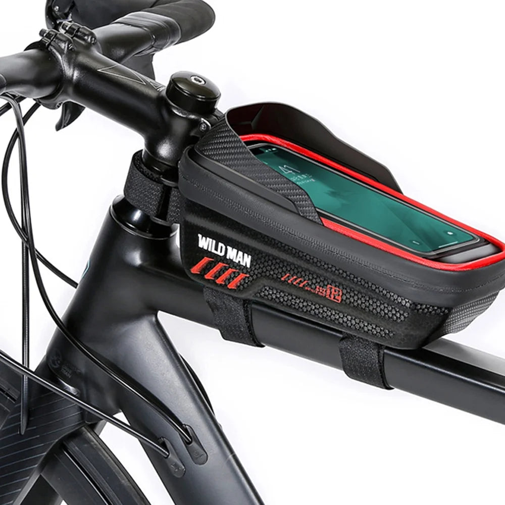 Waterproof Cycling Frame Bag with Touchscreen Phone Mount Q191