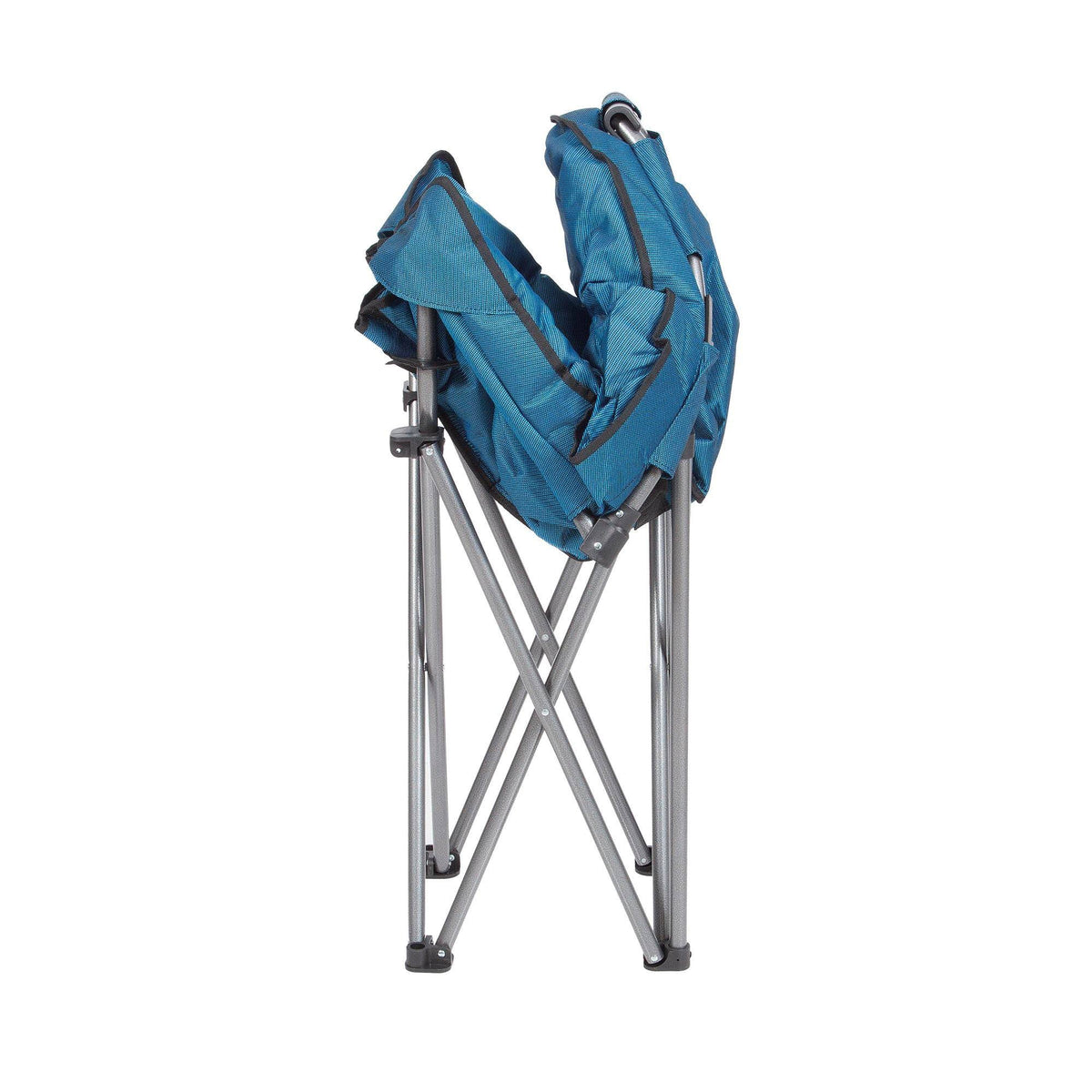 Blue/Black 4 Pack Folding Padded Outdoor Club Chair with Carry Bag E2828