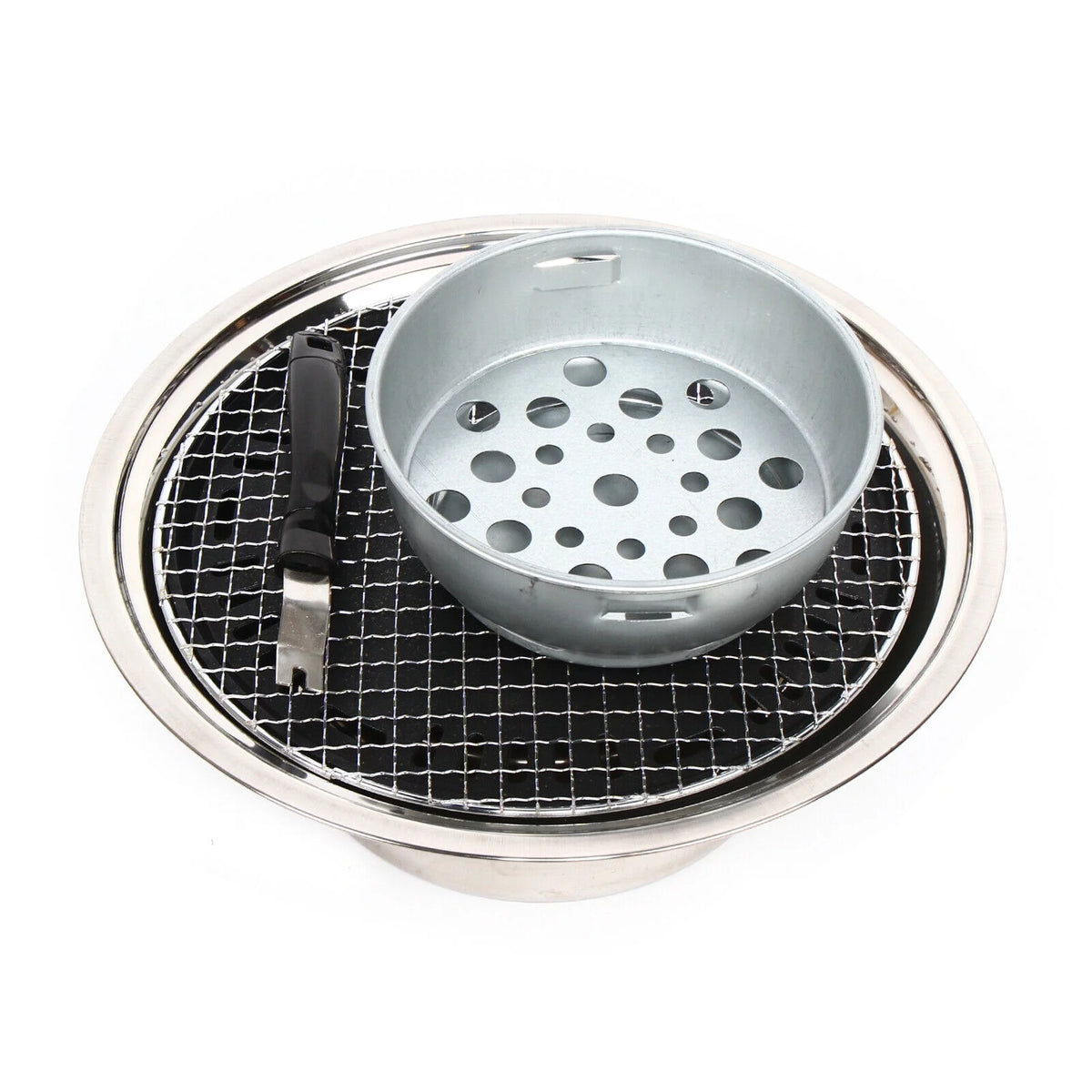 Portable Round Charcoal BBQ Grill B46378