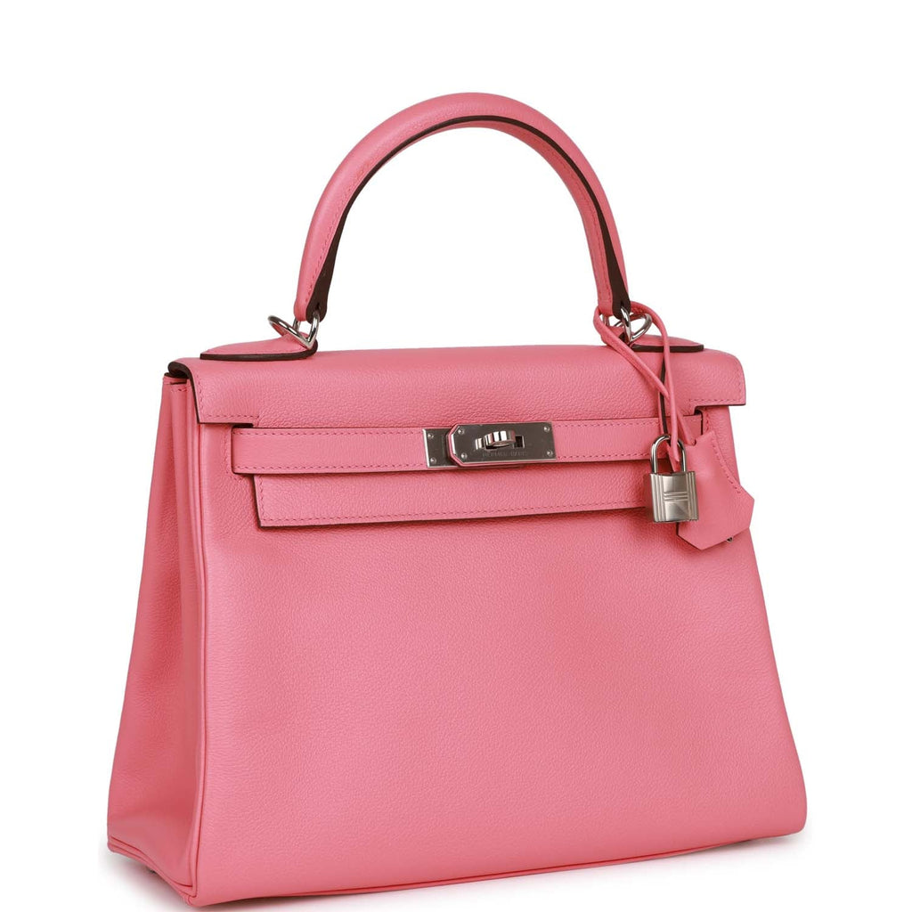 Rose D'Ete Verso Evercolor Palladium Hardware Handbag L8743