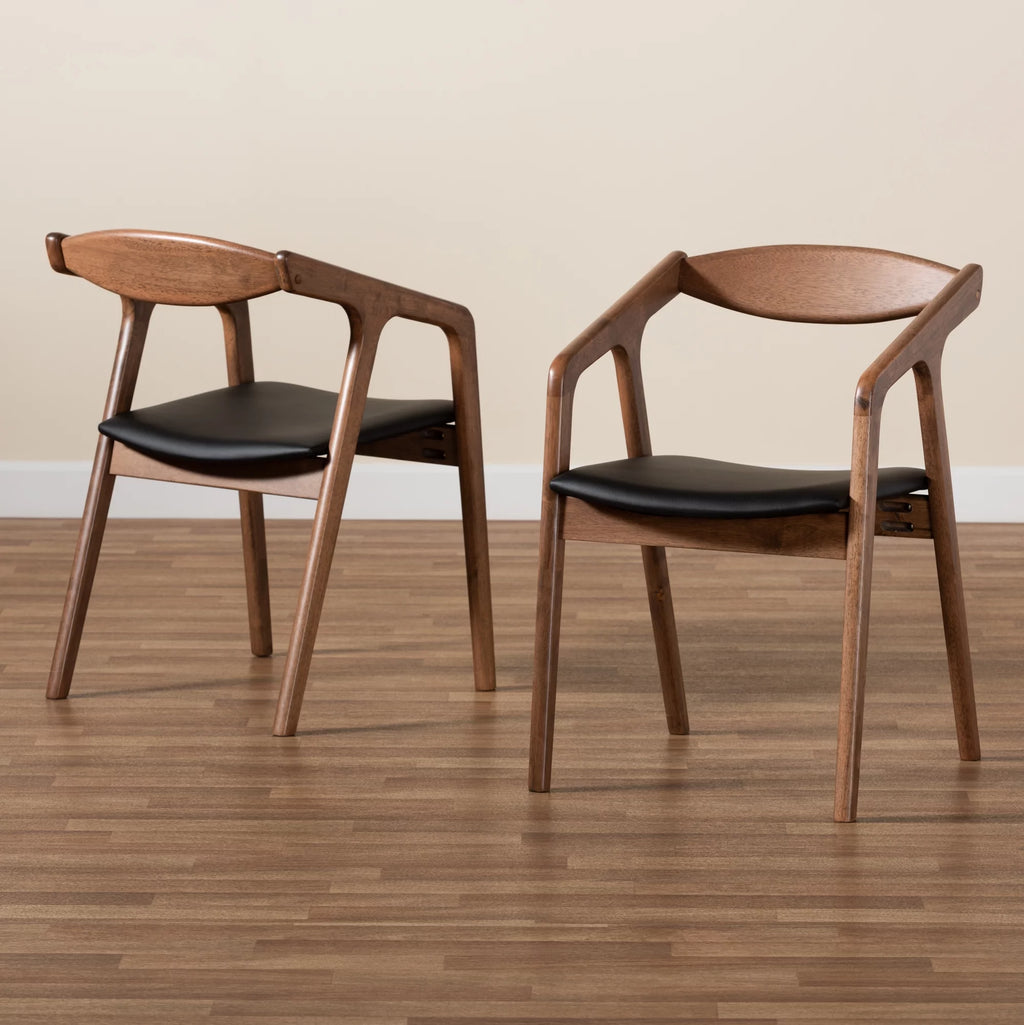 Black Dining Chair Set of 2 Z53813