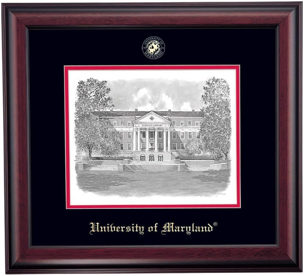 Black/Cherry Mat 13 x 17 Diploma Frame Q237