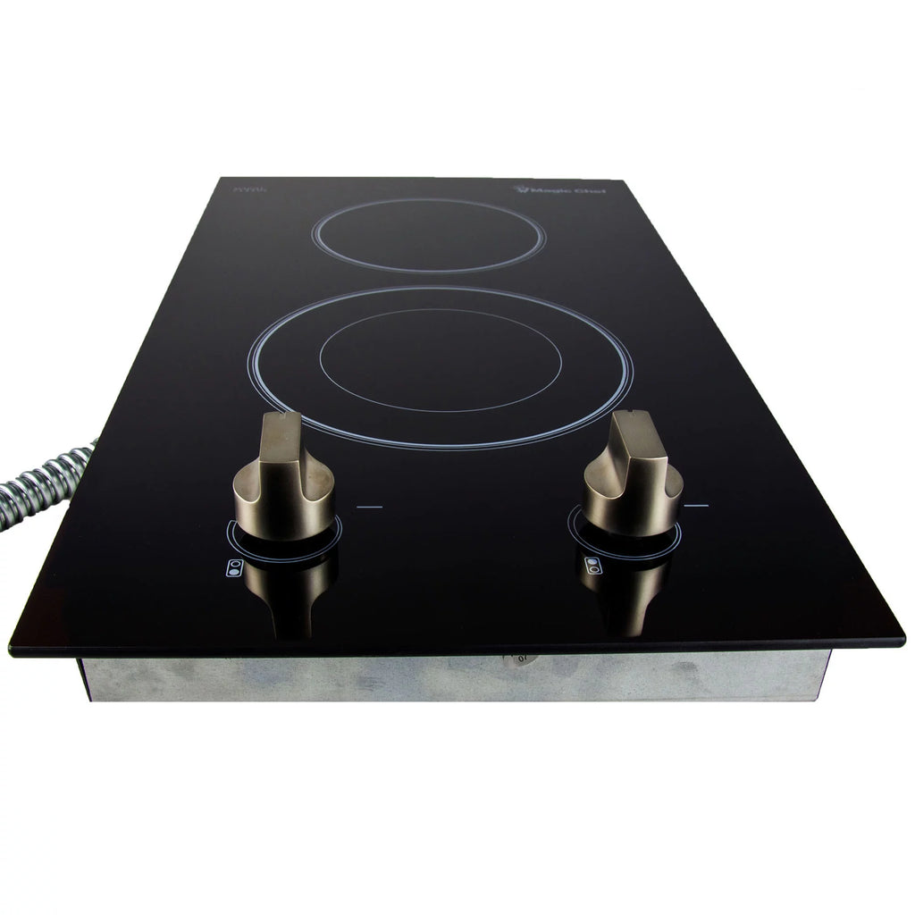 12 in. 240V Built-in Electric Radiant 2-Burner Cooktop L750