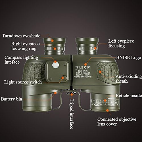 10x50 Waterproof Fogproof BAK4 Binoculars with Harness Strap Z20871