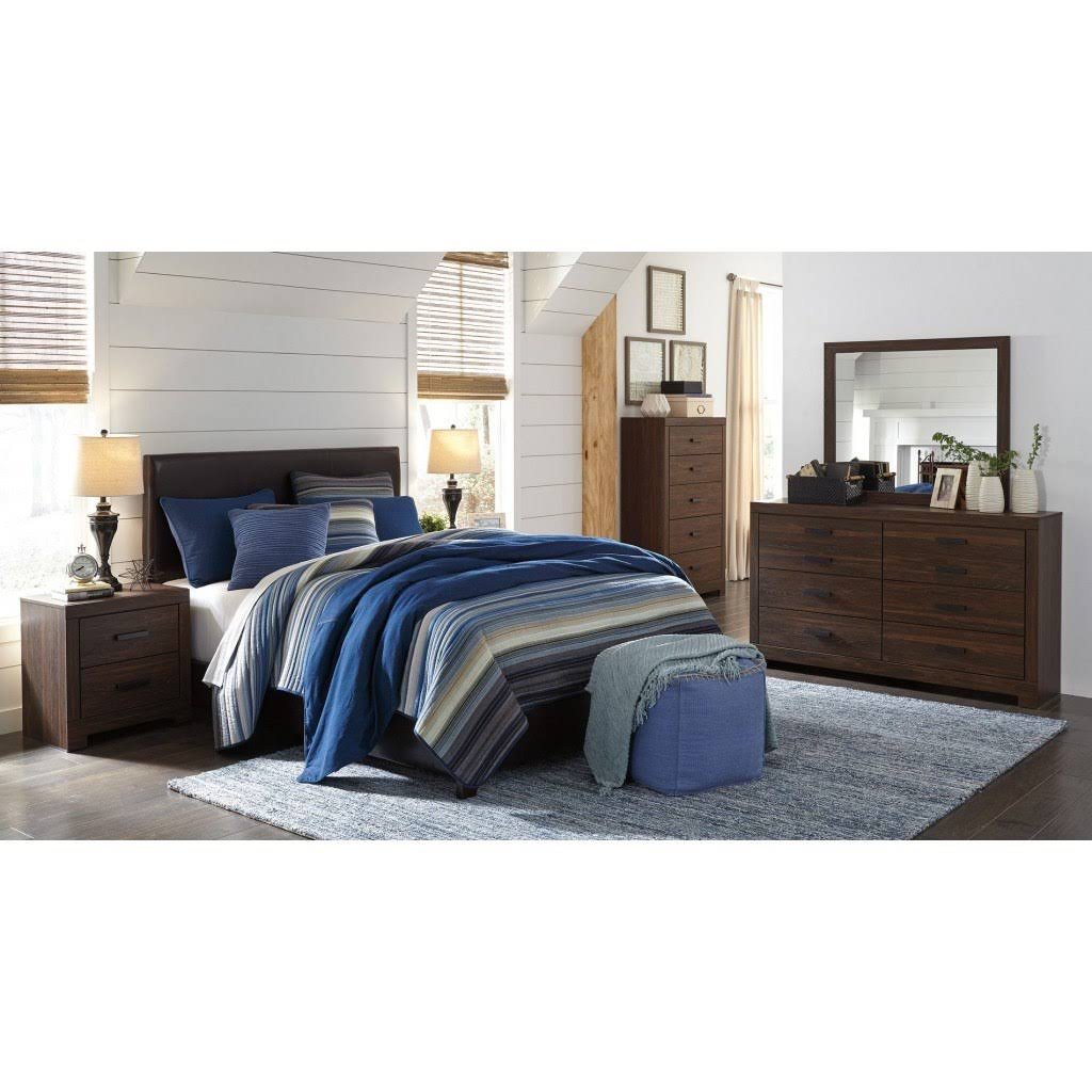 King Upholstered Panel Bed B31696