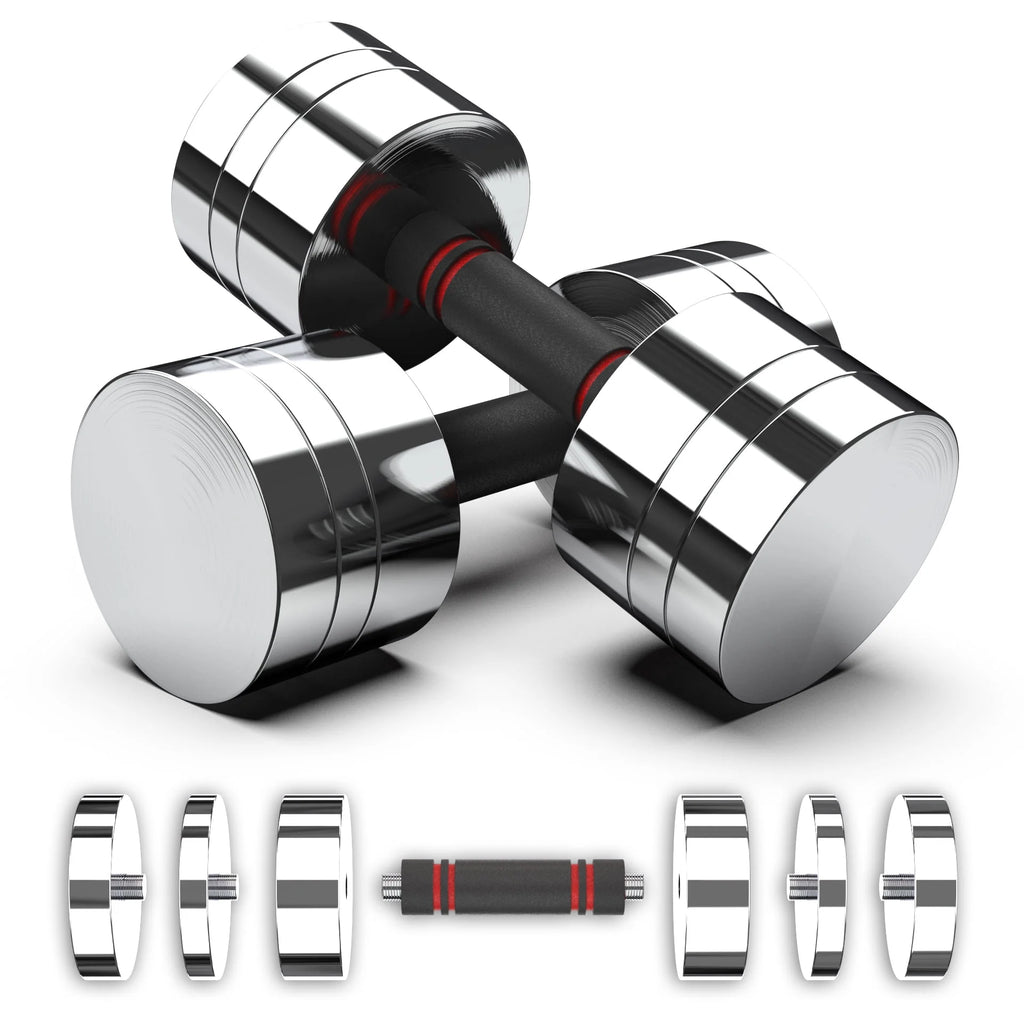 Adjustable Dumbbell Set with Foam Handles Y191