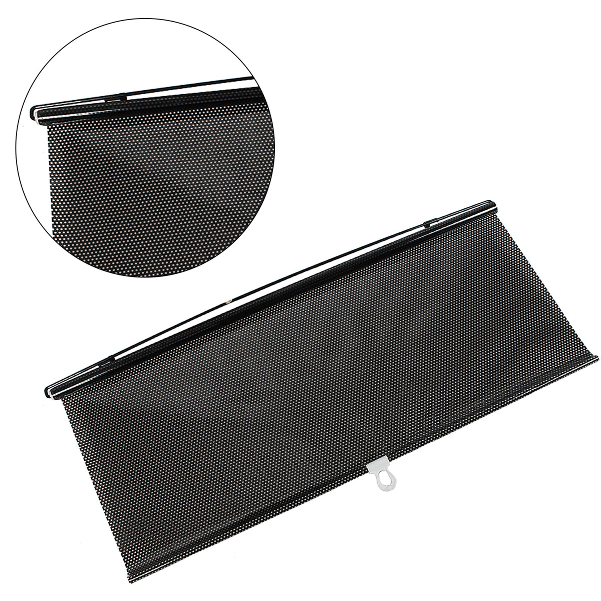 Black PVC Car Sunshade 48.43"x22.05" 1Pc V705