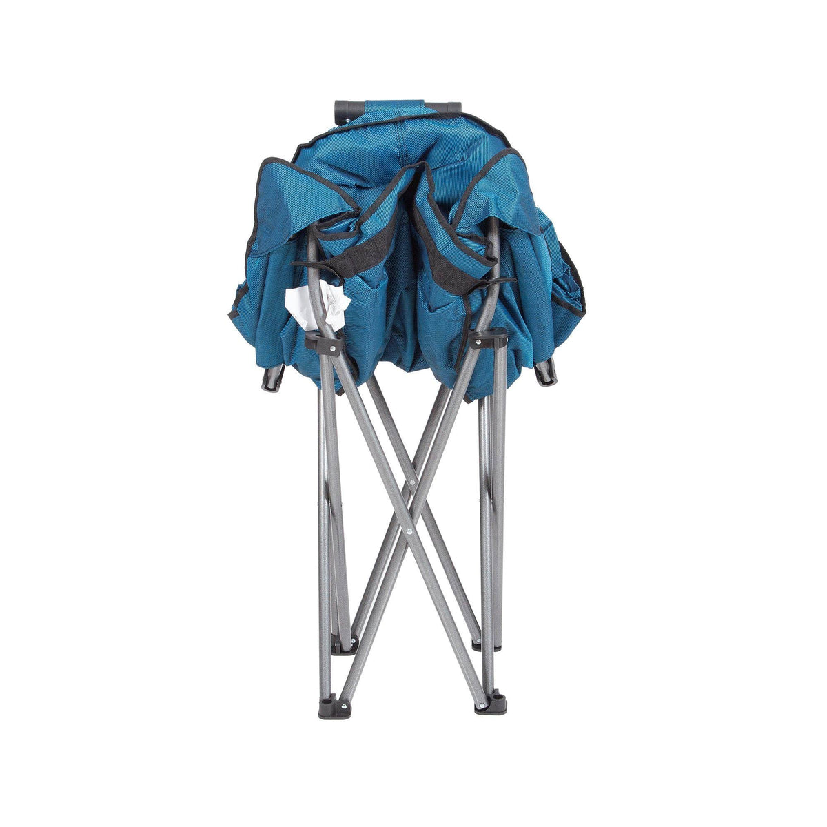 Blue/Black 4 Pack Folding Padded Outdoor Club Chair with Carry Bag E2828