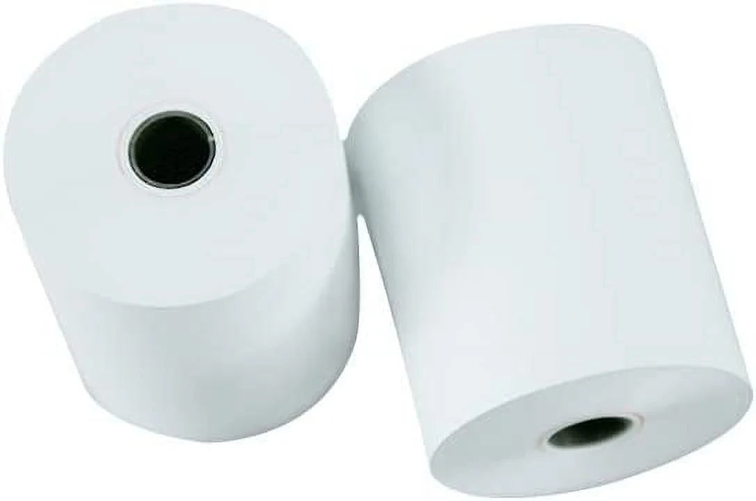 Kitchen Printer Paper 50 Rolls 3" x 165' 1 Ply Bond Non-Thermal Receipt Paper G3137