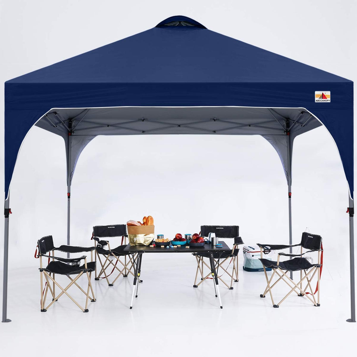 White Pop up Canopy Tent 10x10 Camping Sun Shelter G7393