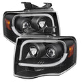 Black DRL Projector Headlights M4963