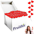 Mini Red Heart Shaped Strawberry Flavored Lollipops 400 Count H5618