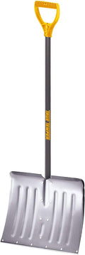 Aluminum Snow Shovel D-Grip Steel Handle, 18 Inch Pack of 2 L394