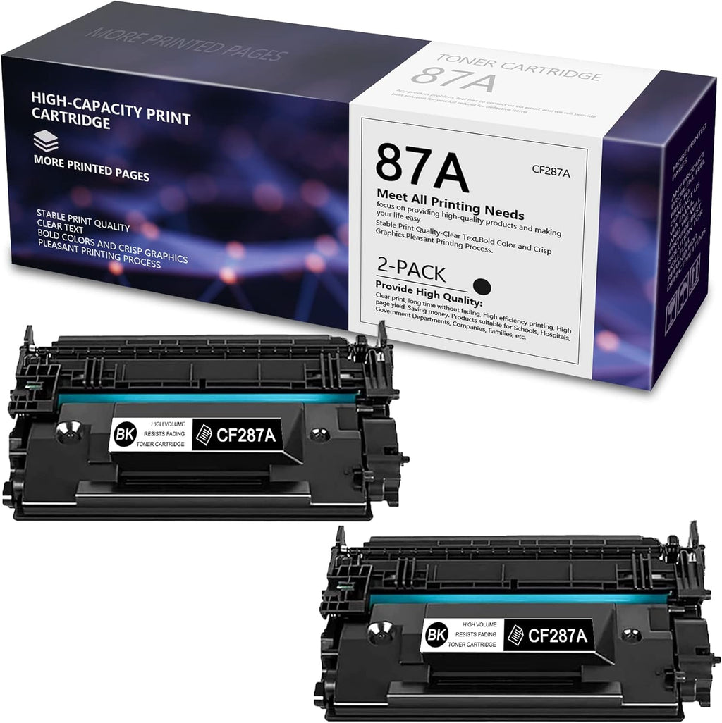 Black 2 Pack CF287A Toner Cartridge O587
