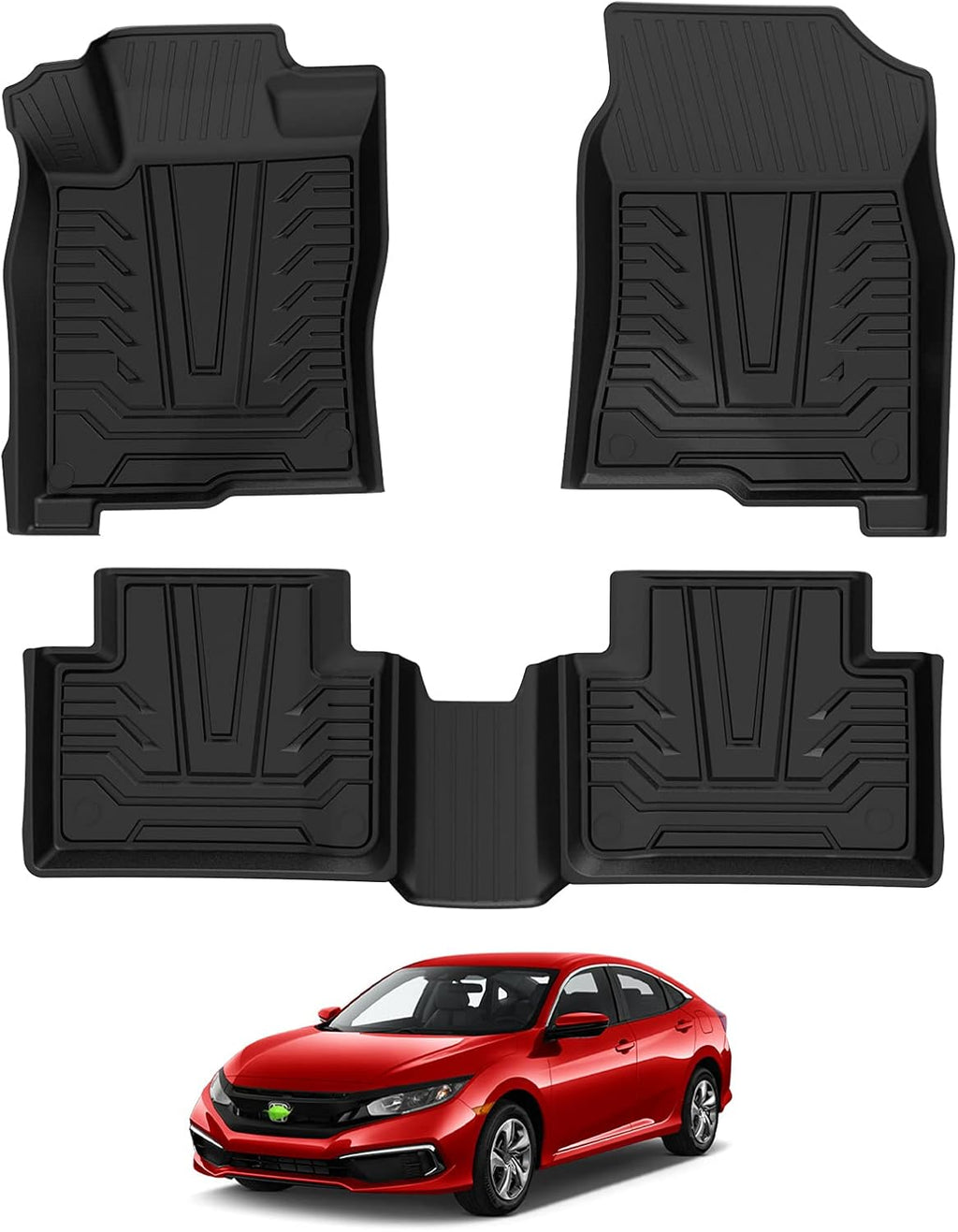 TPE Non-Slip Car Floor Mats Full Set Q2310
