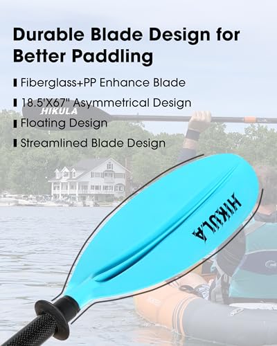 Adjustable Carbon Shaft PP Blade Kayak Paddle R31209