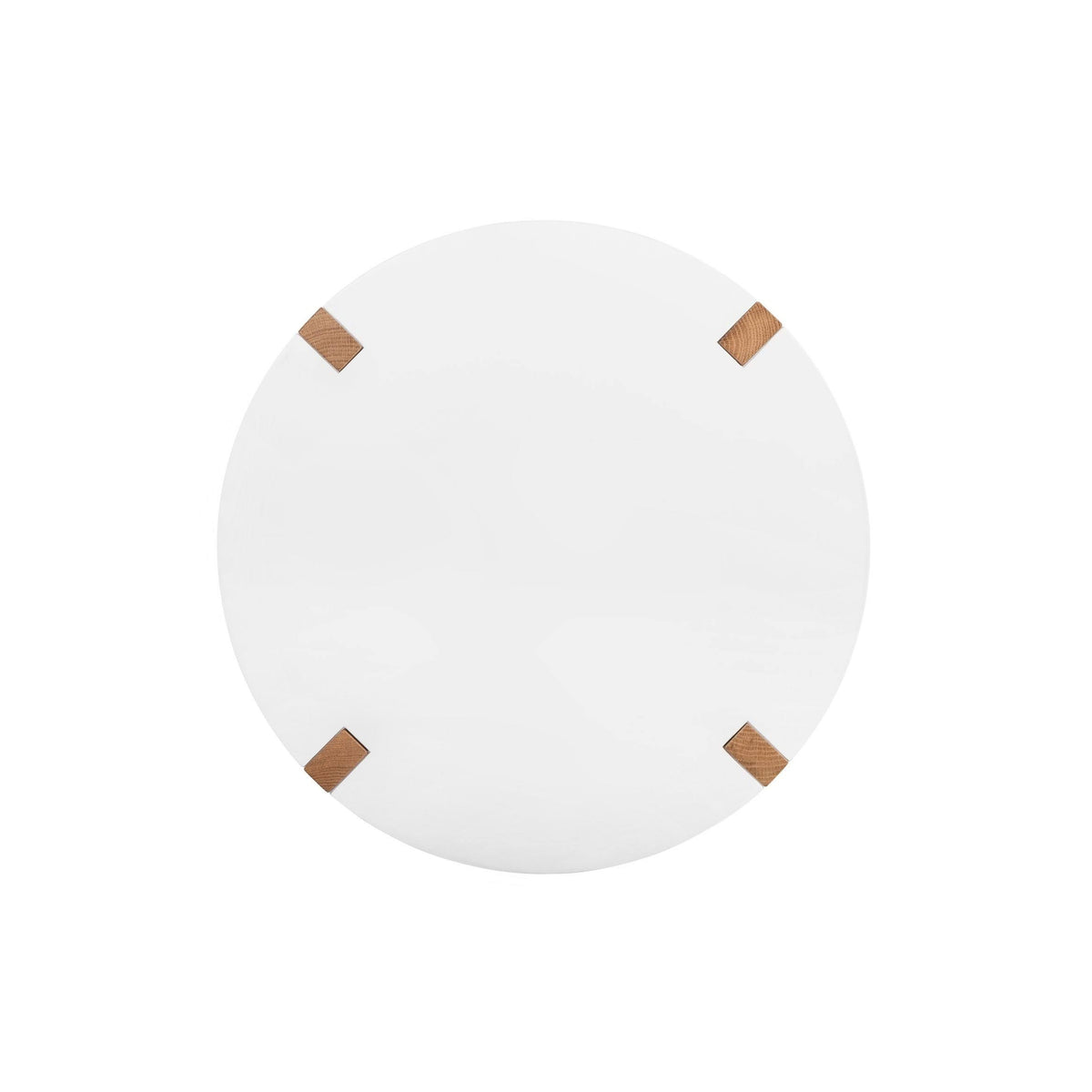 White Oak Round Nesting Side Tables (Set of 2) R317907