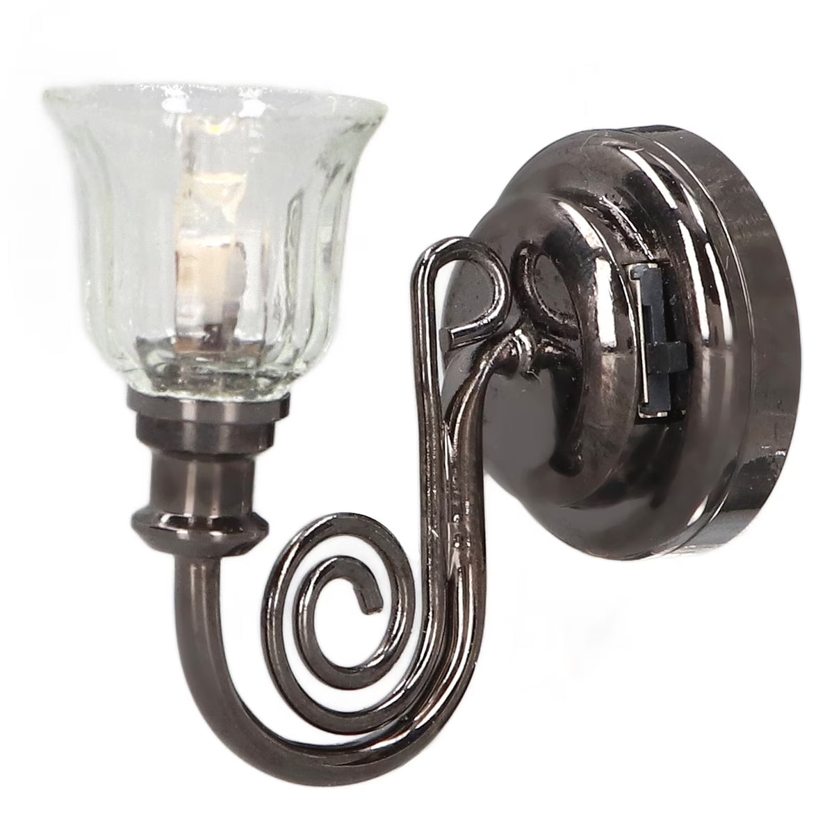 Dollhouse Wall Lamp Miniature Lantern Light with Battery L512