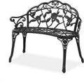 38.5" Metal Rose Bench X8763