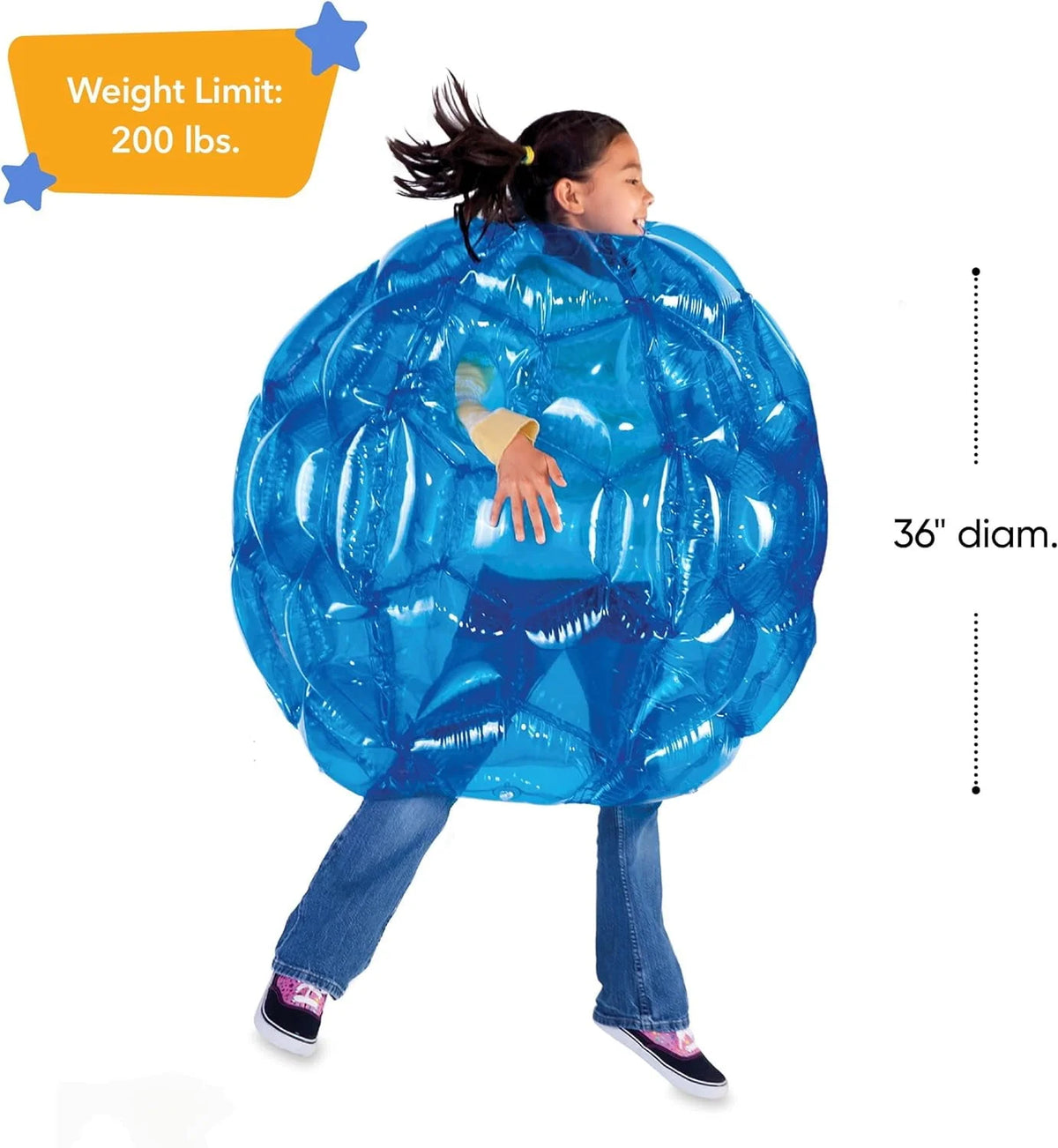 Set of Two Blue Inflatable Wearable Balls O88511
