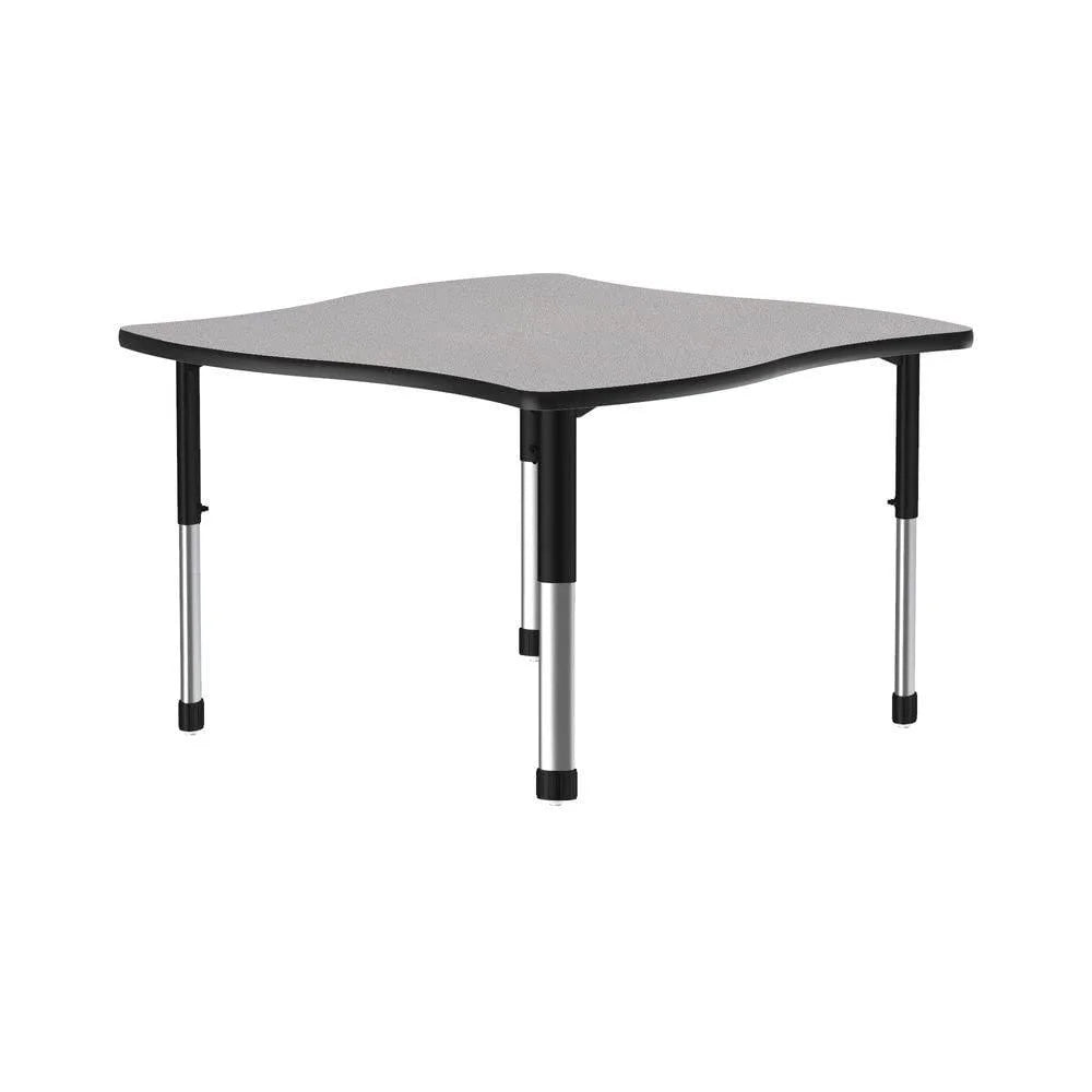 42x42" Gray Chrome Desk C35002