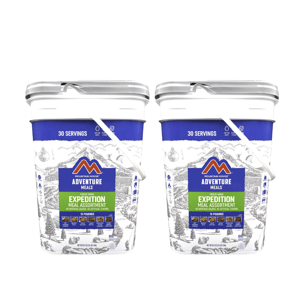 Freeze Dried Backpacking & Camping Food 30 Servings 2 Buckets G352