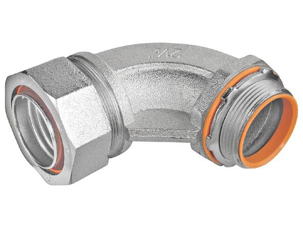 4 inch Malleable Iron Liquid Tight 90 Degree Connector with Insulated Throat N484151