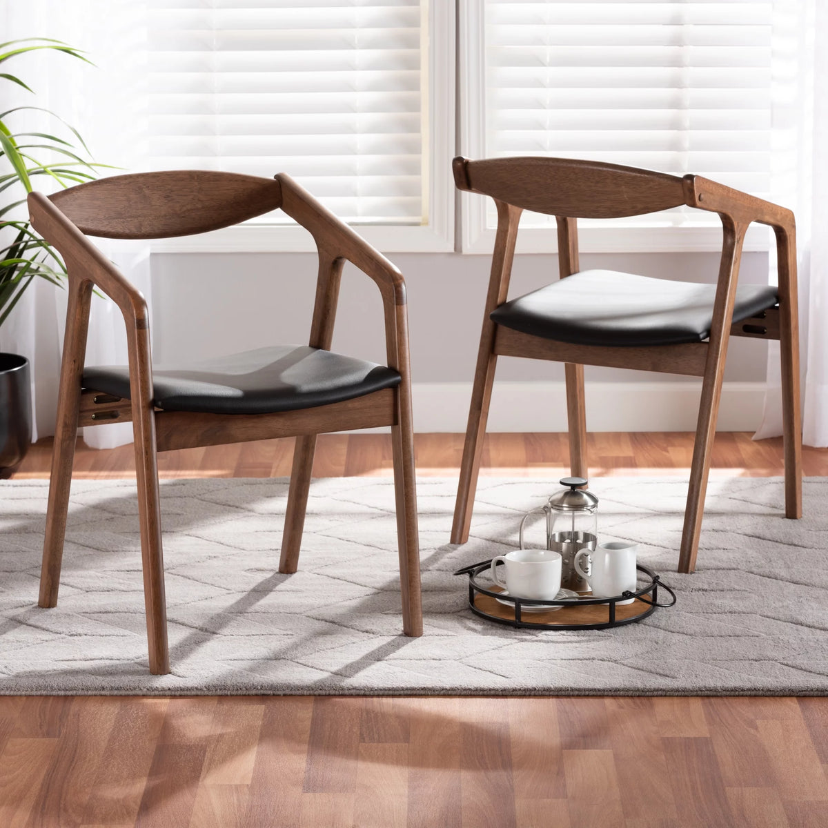 Black Dining Chair Set of 2 Z53813