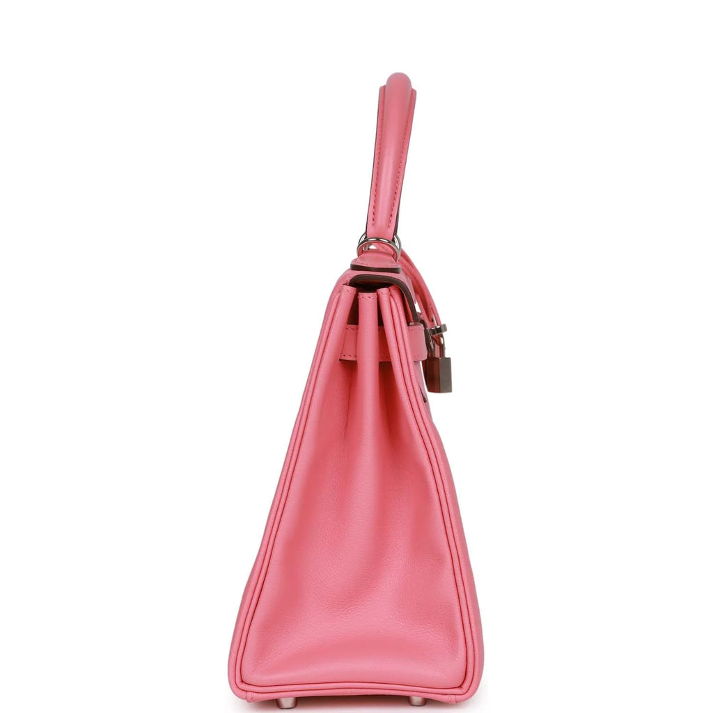 Rose D'Ete Verso Evercolor Palladium Hardware Handbag L8743
