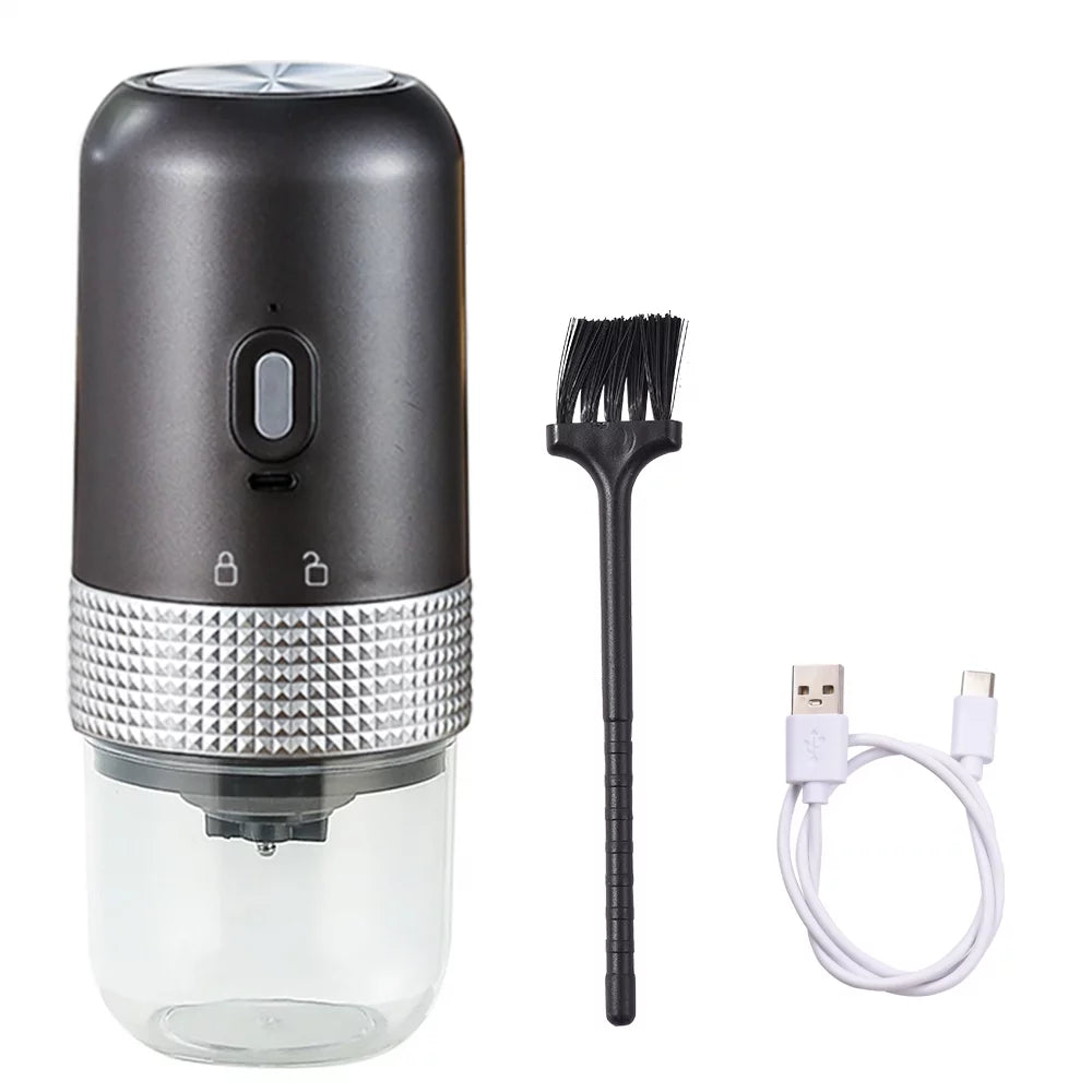 Portable Electric Burr Coffee Grinder 13W 200ml USB Rechargeable Adjustable Cordless Q5010