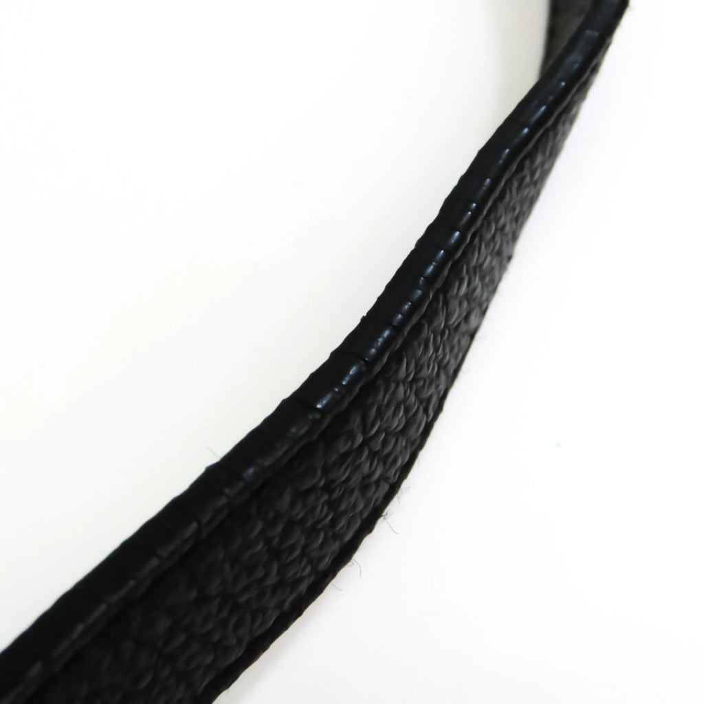 Black Leather Nylon Handbag Shoulder Bag K347