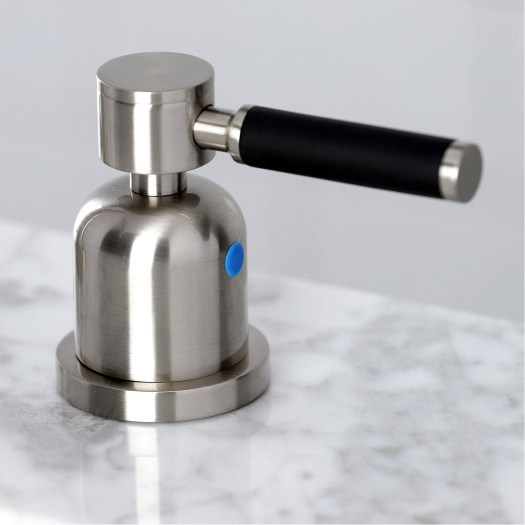 Polished Chrome Widespread Bathroom Faucet with Brass Pop-Up Q5626