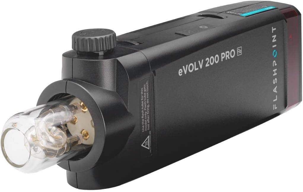 200Ws Pocket Flash Strobe with Bare Bulb and Speedlite Fresnel Flash Head I2867