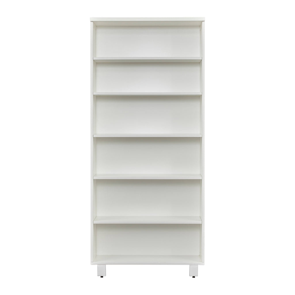 Contemporary Bookcase with 6 Shelves in Gray B952951