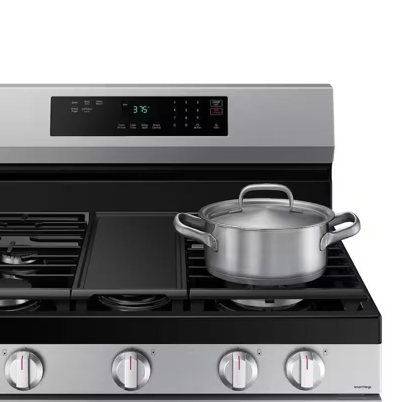 6.0 cu. ft. Smart Freestanding Gas Range with Dual Power Burner Stainless Steel R925