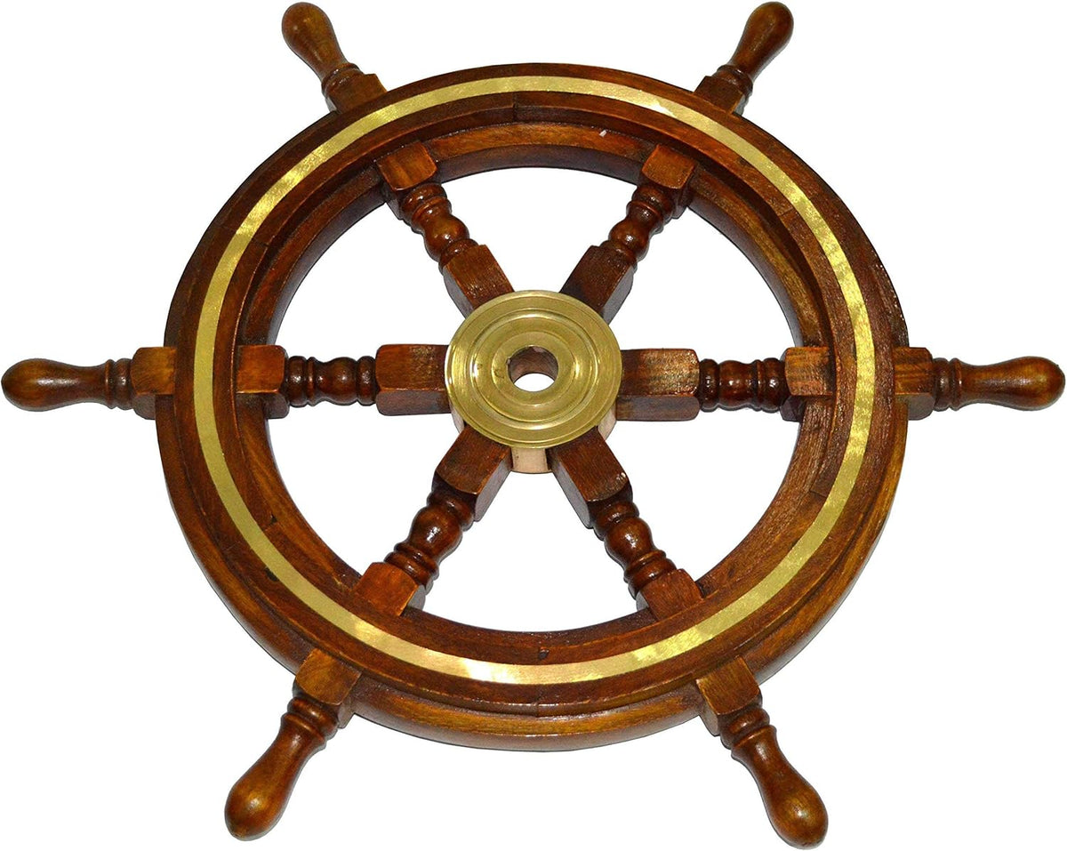 18 inch Dia Nautical Boat Steering Wheel F410