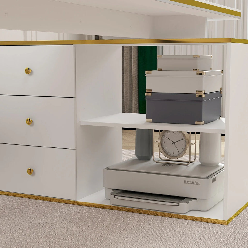 55.1" Corner Computer Desk V206
