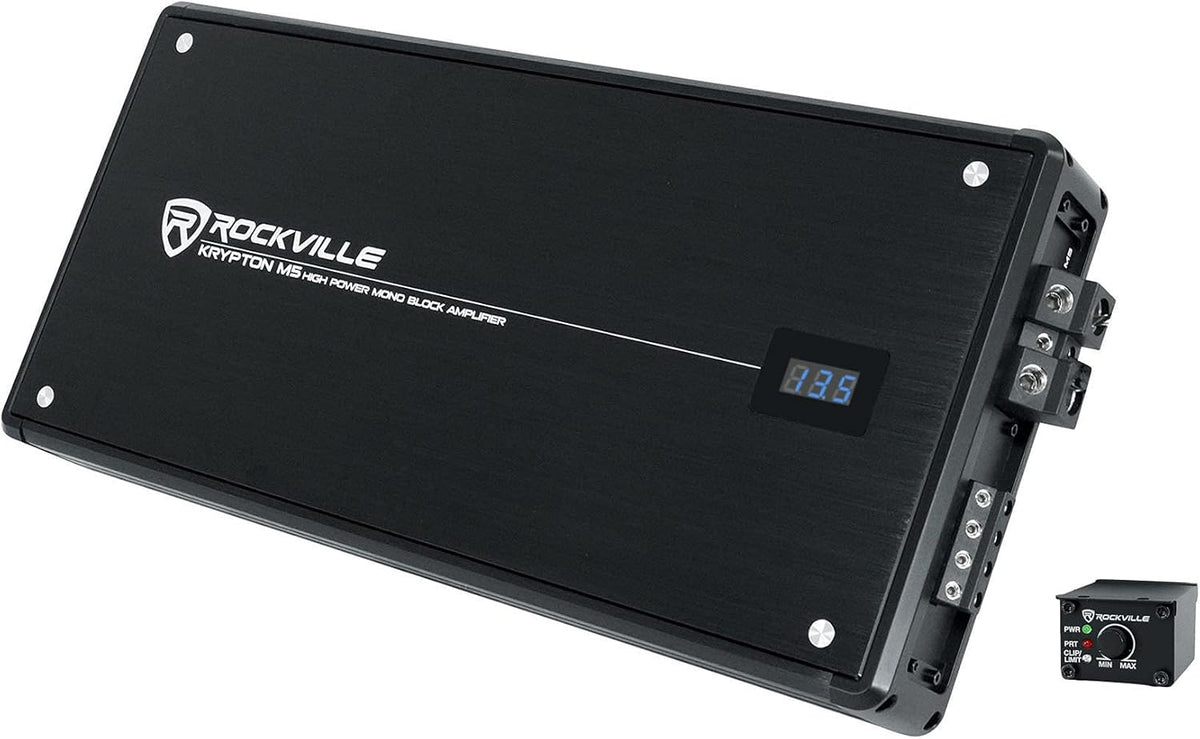 1400w Peak Mono Car Amplifier with Remote X474831