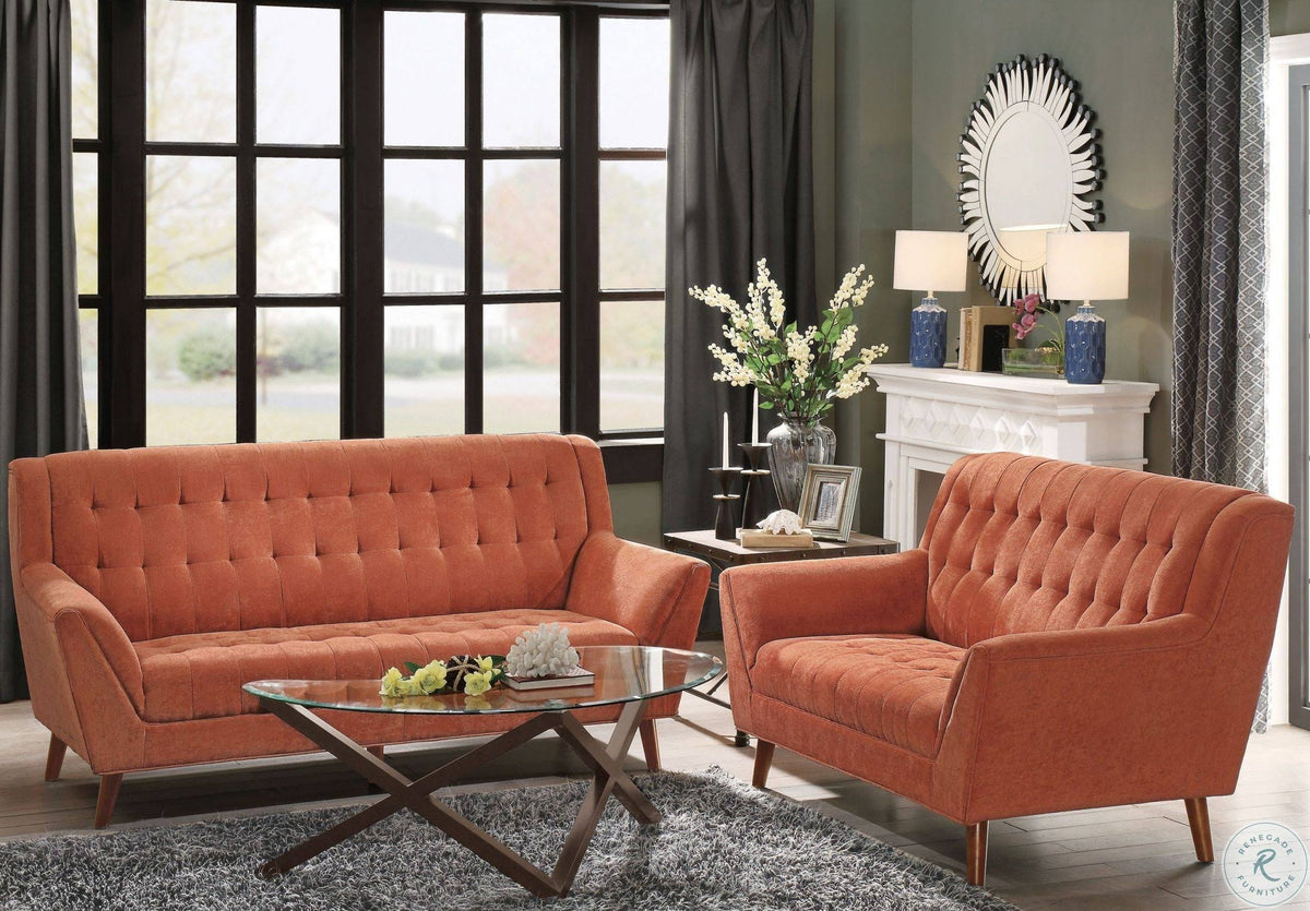 Orange Loveseat Q55055