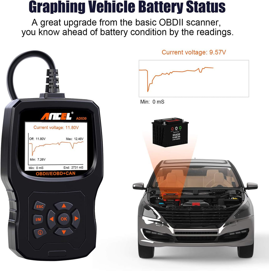 OBD2 Scanner Car Code Reader Diagnostic Scan Tool D44368