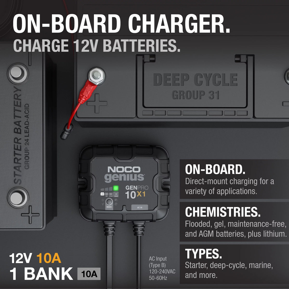 12V Onboard Battery Charger U7152