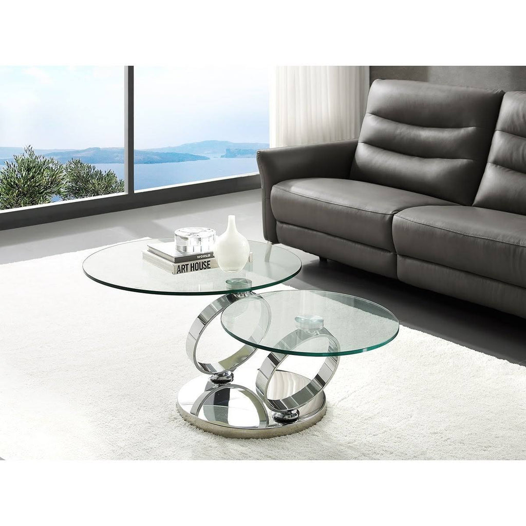High Polished Stainless Steel Base Coffee Table X279900