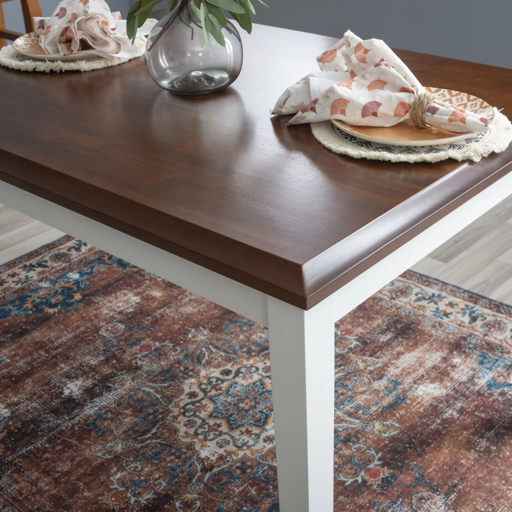 5-Piece Cherry and White Dining Set T592