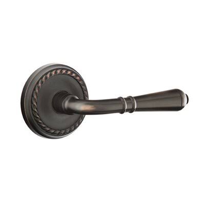 Passage Lever with Rope Rose Finish: Oil Rubbed Bronze Z506